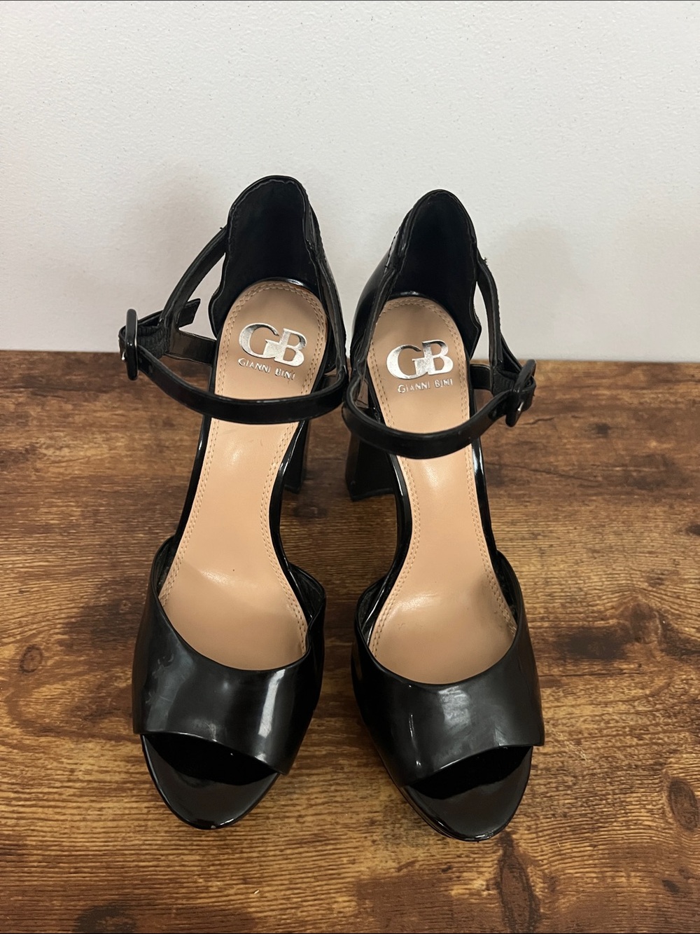 Gianni Bini Patent Platform Heels